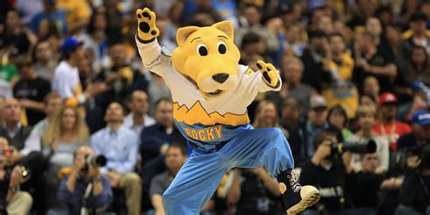 Nuggets team mascot passes out cold